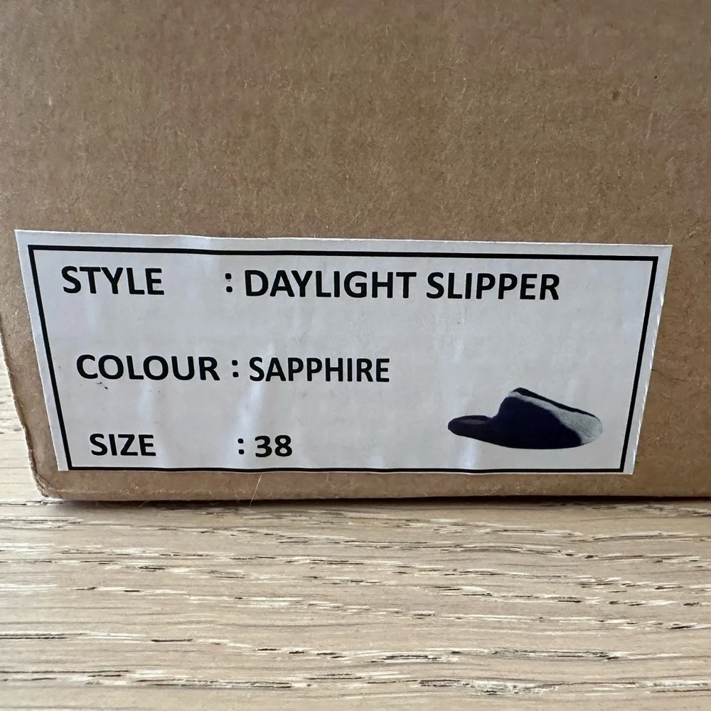 Free People Blue and Black Fur Slippers - Picture 7 of 12